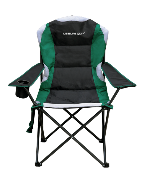 Leisure Quip Bushveld Padded Camping Chair Green/Black 120kg