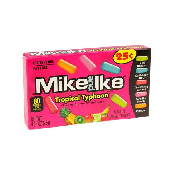 Mike &amp; Ike Small Box Tropical Typhoon 24 x 22g