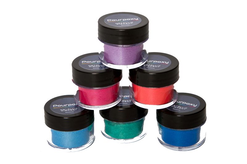 PourPoxy Metallic Pigment /Jewel Tones Resin Art, River Tables &amp; Crafts