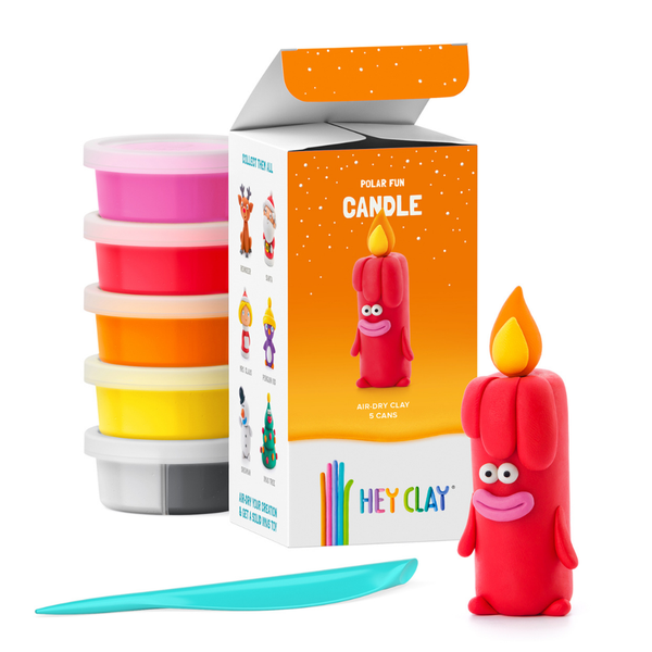 Hey Clay - Modelling Air-Dry Clay with Interactive App - Candle, Christmas