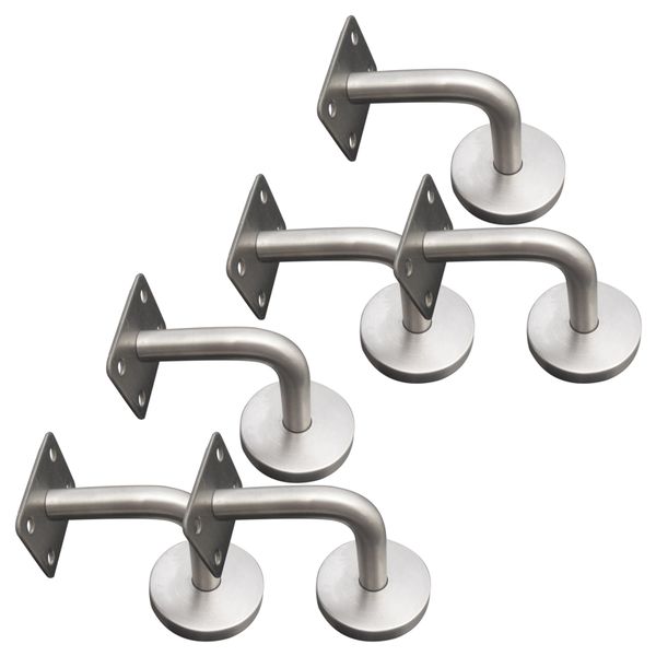 6Pcs Elegant Handrail Bannister Stair Rail Supports Brackets