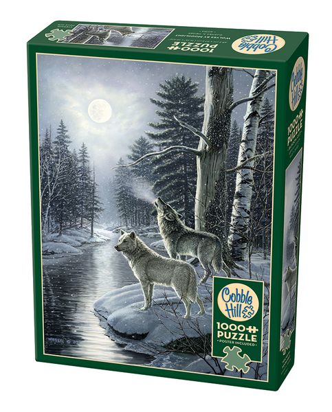 Cobble Hill Wolves by Moonlight 1000 Piece Puzzle