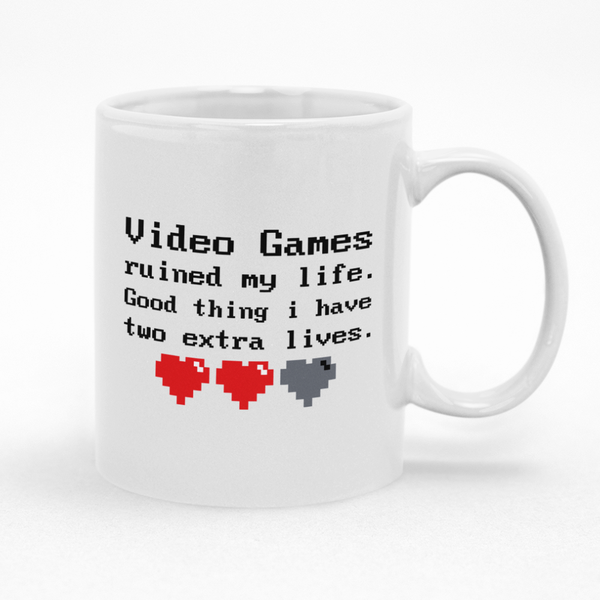 Good Thing I Have Two Extra Lives Gamer Coffee Gaming Cup Coffee Mug