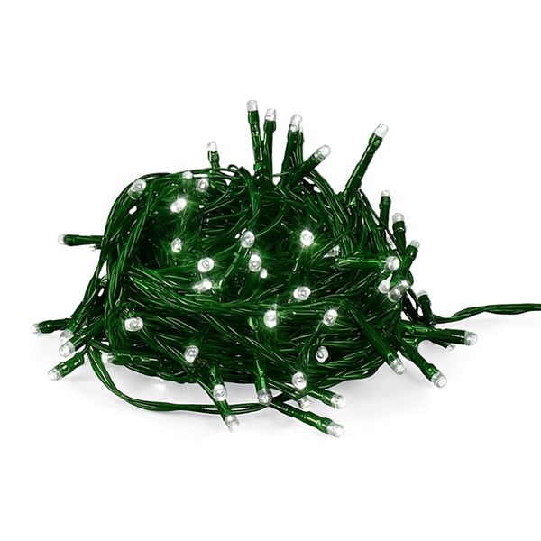 Clear Led Green Flexistar Tree Lights 2ch 10m 240V