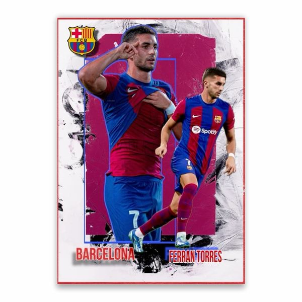 Ferran Torres Barcelona Poster - A1