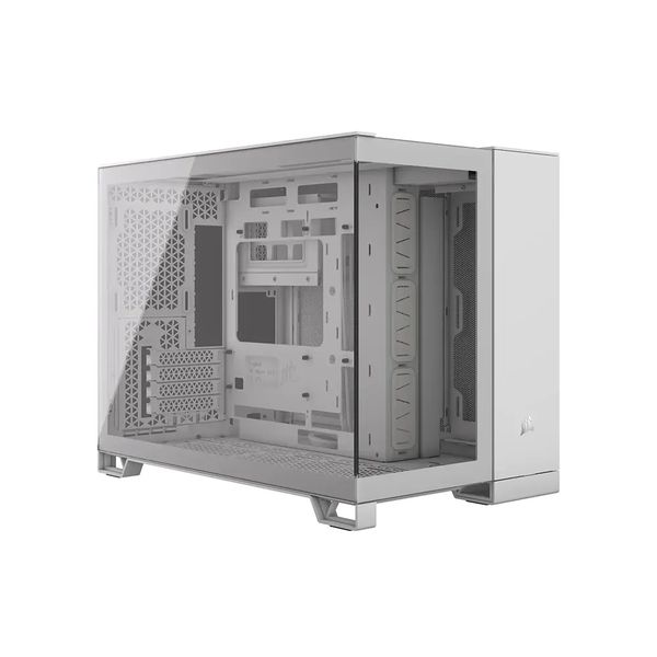 Corsair iCUE LINK 2500X RGB Micro ATX Dual Chamber PC Case - White