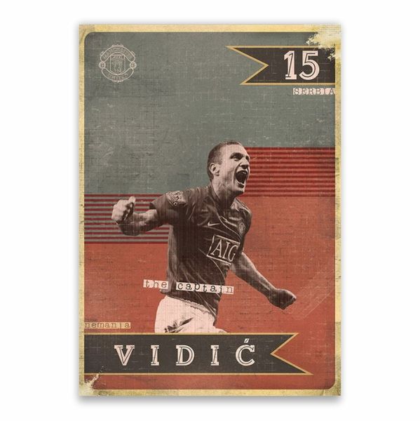 Nemanja Vidic United Poster - A1