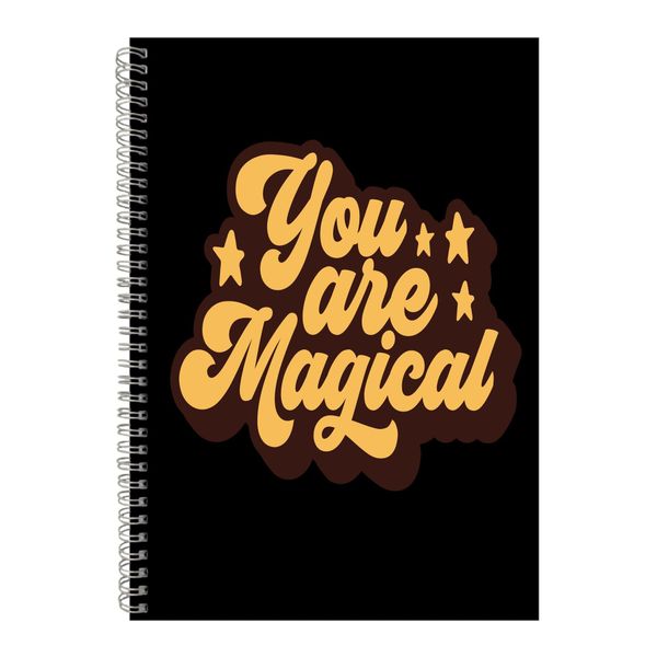 You are A4 Notebook Spiral and Lined Motivational Saying Graphic Notepad187