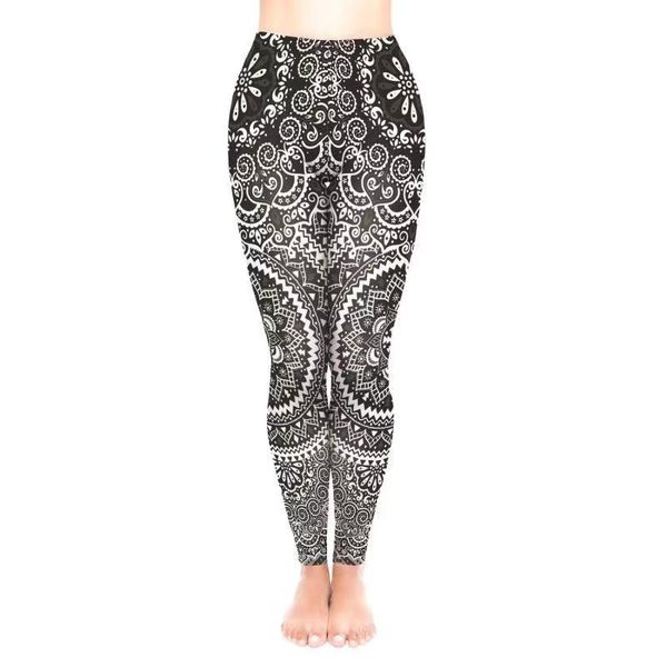LaLa Leggings (Aztec Mandala Black)