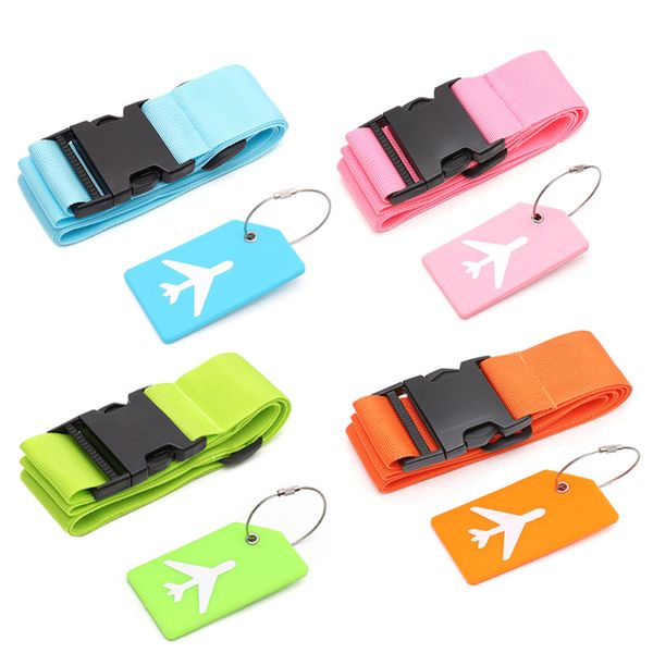 8 Pack Adjustable Suitcase Belts with Buckle Closure