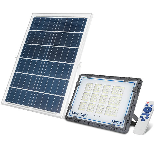 Solar Flood Light - Remote Control, Motion Sensor