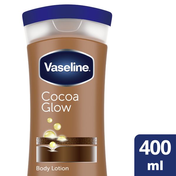 Vaseline Intensive Care Cocoa Glow Moisturizing Body Lotion- Dry Skin 400ml