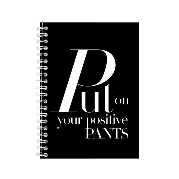 Positive A5 Notebook Spiral Lined Motivational Sayings Graphic Notepad 169