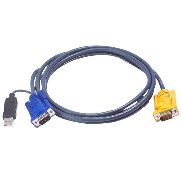 ATEN USB KVM Cable 5m - 3in1 SPHD Connector PS/2 to USB, VGA &amp; USB to KVM