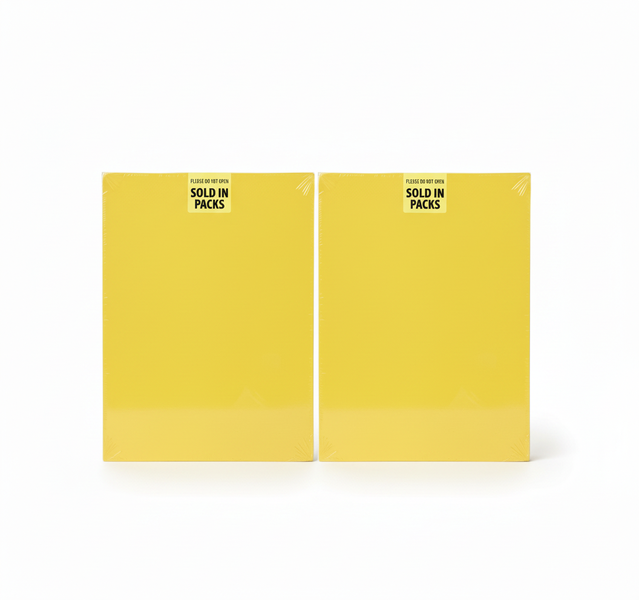 Art+Craft A2 Yellow Corrugated Board 160G 5 Piece Set - 2 Pack