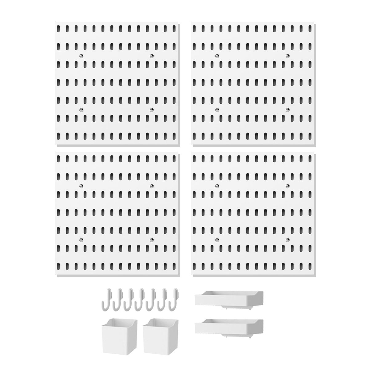 Pegboard, Wall-Mounted Storage Rack