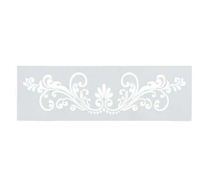 Swirly Flowers Stencil (266 x 70mm)