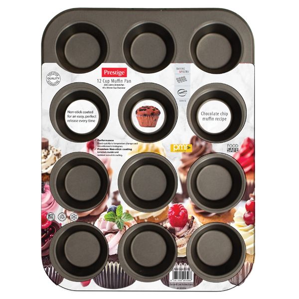 Prestige - 12 Cup Muffin Pan - Black