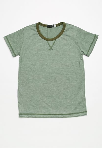 Kid's Basicthread Melange Tee - Green Melange