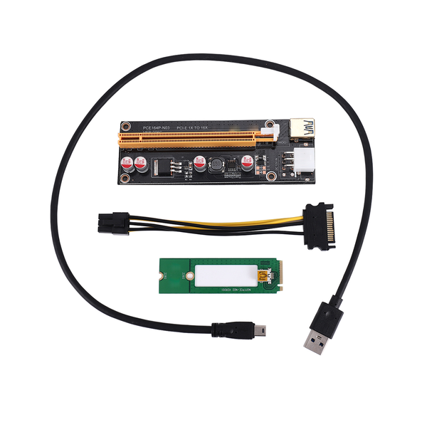 M2 to USB3.0 PCIE 16X 1X Extender with Power