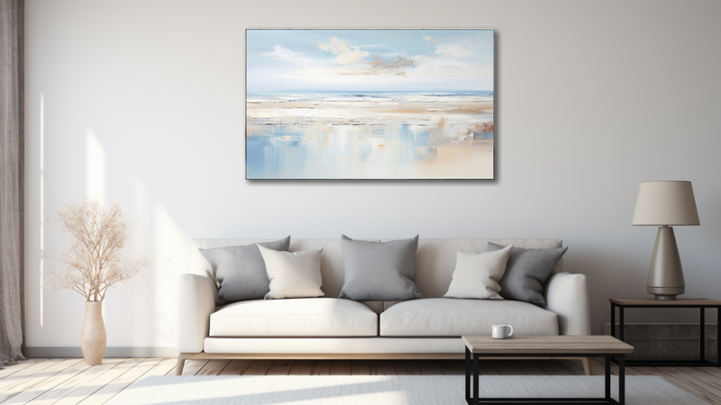 Canvas Wall Art - Seaside Serenade Abstract - MT0521