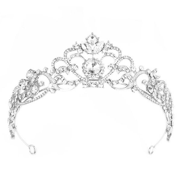 Tiara Crown for Women Girls Princess Silver Crystal Tiara Rhinestone