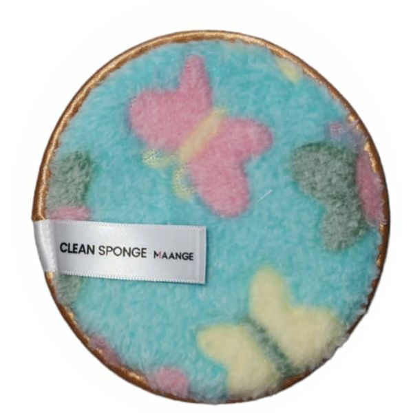 Large Reusable Make Up Remover Pad - Blue Butterfly