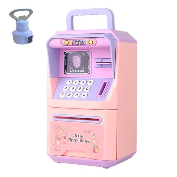 Digital Password Simulation Face Recognition Piggy Bank And Bottle Opener