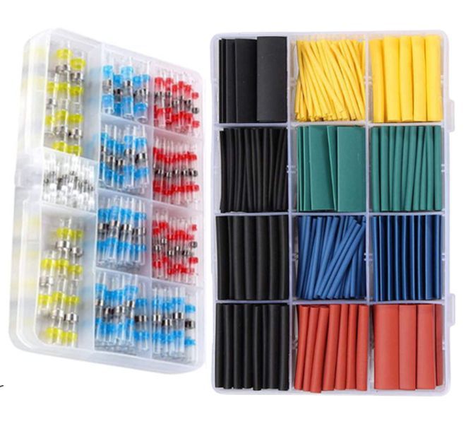 530 Piece Heat Shrink Tubing 120 Piece Solder Seal Connectors Kit Elec ...