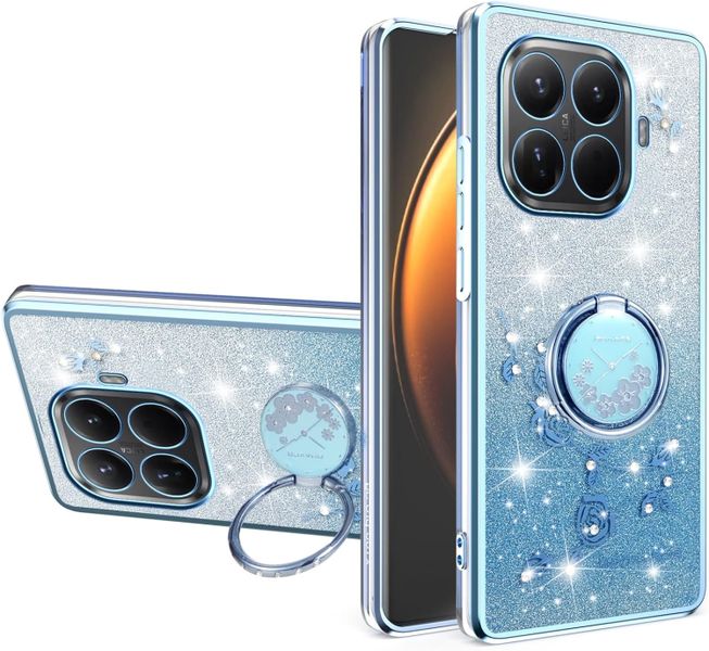 Bling Sparkle Flowers Phone Case Compatible With Xiaomi Poco X7 Pro