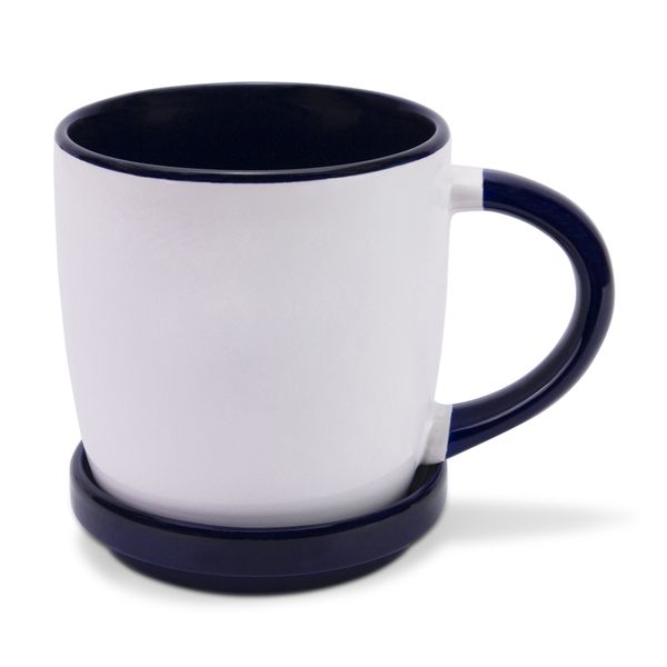 Enjoy Sub Mug and Coaster Set - Kitchenware - Blue - 350ml