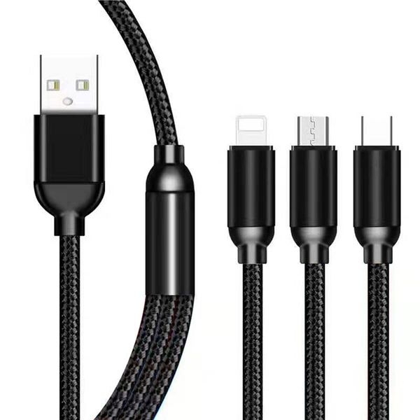 SUPA FLY 3-in-1 Type C / Micro / Lightning Multi Charge Cable 1.2m