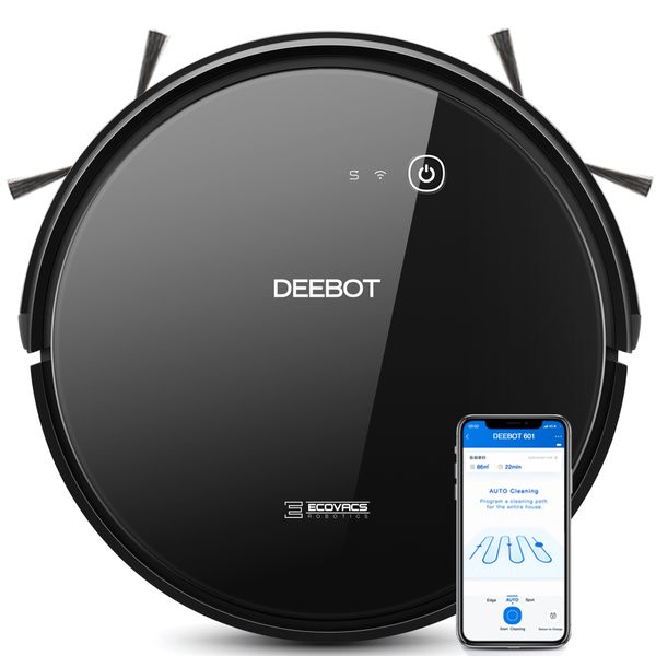 Ecovacs Deebot 601 Robot Vacuum Cleaner - Motion Navigation, 110min Runtime