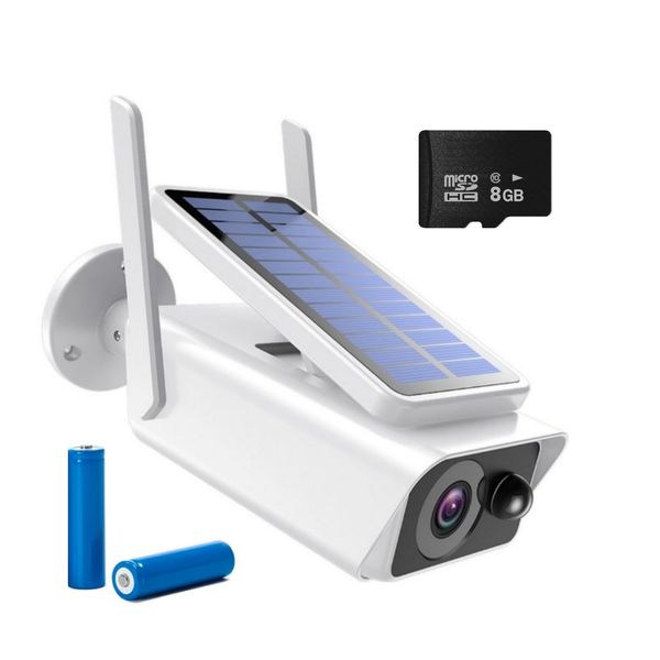 Solar Intelligent Wireless Security Camera, 8Gb SD Card &amp; Batteries