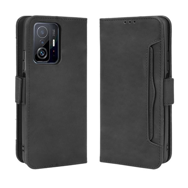 Multi Card Groove Leather Cover Compatible With Xiaomi Redmi Note 14 Pro Plus 5G