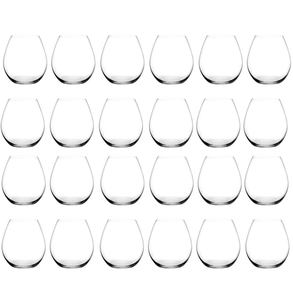 24 Pieces Crystal Round Oval Shape Wine Glasses Sets - 24 oz