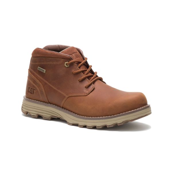 Caterpillar Men's Elude Chukka Water Proof Brown Lace-Up Boot
