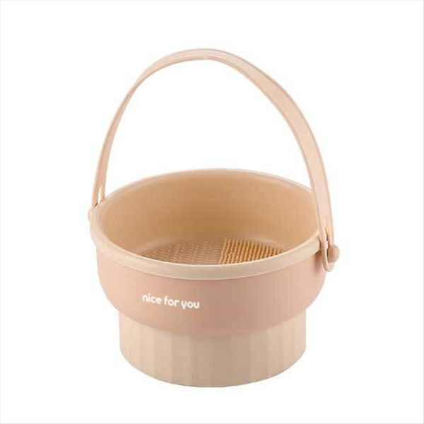 Makeup Brush Cleaner Mat Silicone Makeup Brush Cleaning Bowl Pink