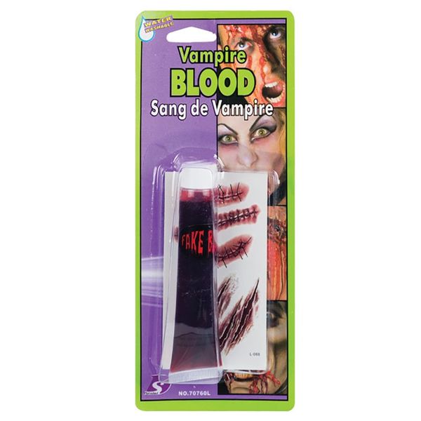 Bulk Pack x 5 Dress Up Tattoo Scars And Fake Blood