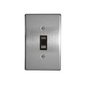 ACDC - 1-Lever 2-Way Switch 2x4 C/W Silver Steel Cover Plate | Shop ...