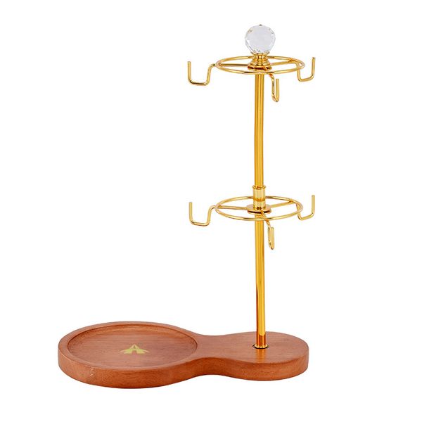 ALANES Coffee Mug Tree Holder 2 Tier Mug Tea Cups Holders with Tray