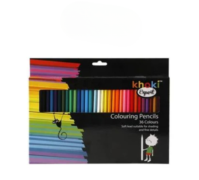 Expert 36pc Pencil Crayon Set - Ultimate Art &amp; Craft Kit