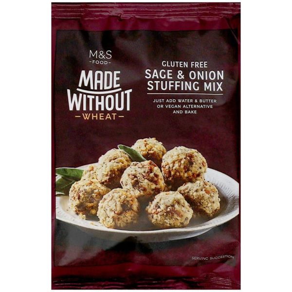 M&amp;S Made Without Wheat Sage &amp; Onion Stuffing Mix 125g
