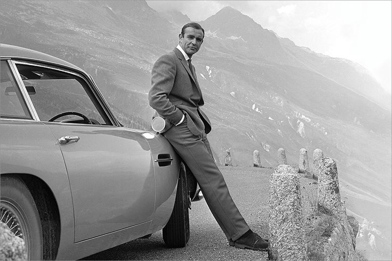 James Bond - Connery &amp; Aston Martin Poster