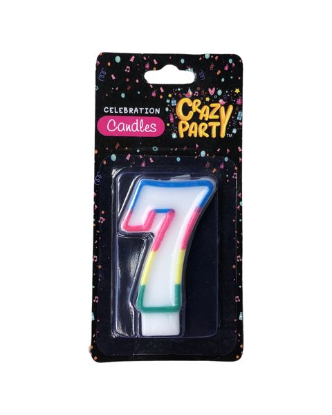 Candles Birthday Single Number-7