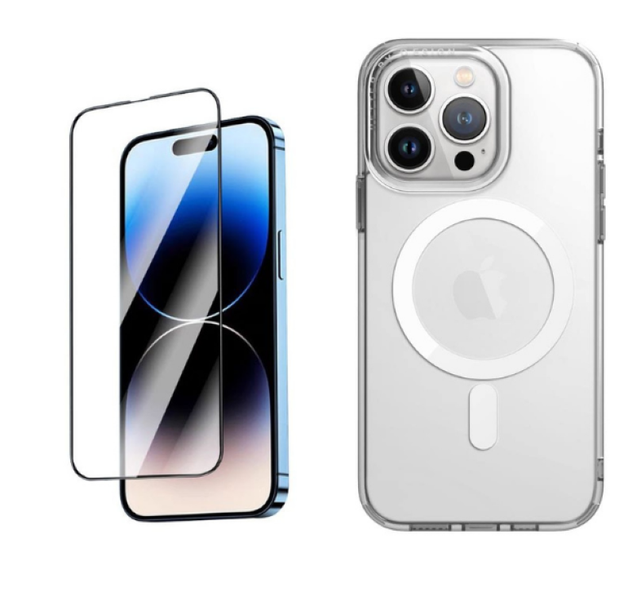 HD Screen Protector&amp; Magnetic Case Compatible with iPhone 13 Mini 5.7" 2021