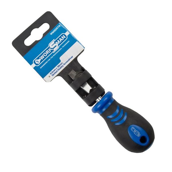 Bulk Pack x 40 Worksman Flat Screwdriver 6.5mm 38mm