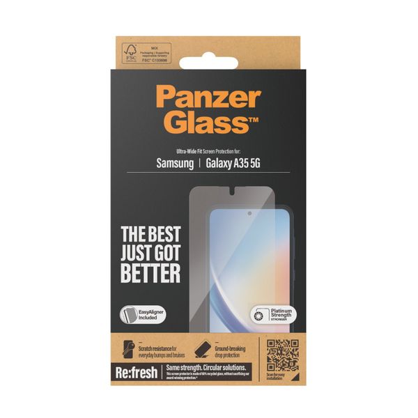 PanzerGlass Compatible Samsung Galaxy A35 5G | Ultra-Wide Fit