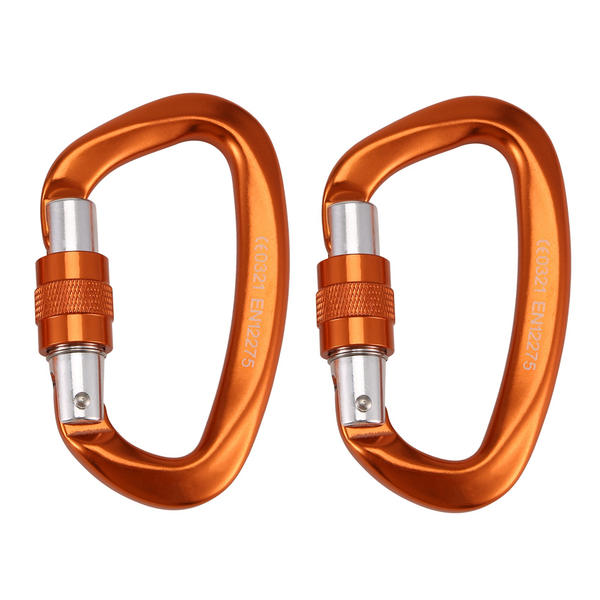 25Kn Carabiner Clip D Shape Hook C - 2 Piece