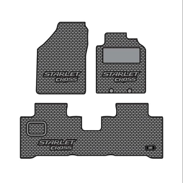 Starlet Cross Interior Rubber Mats Toyota